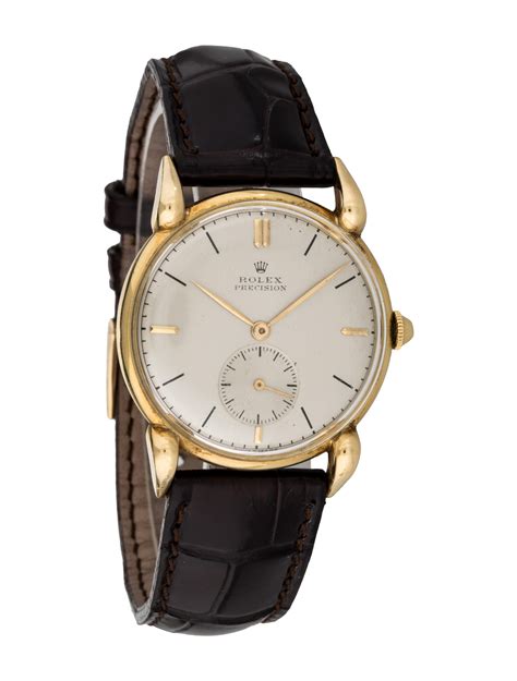rolex watch with leather strap